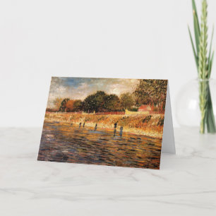 Oevers van de Seine van Vincent van Gogh Kaart