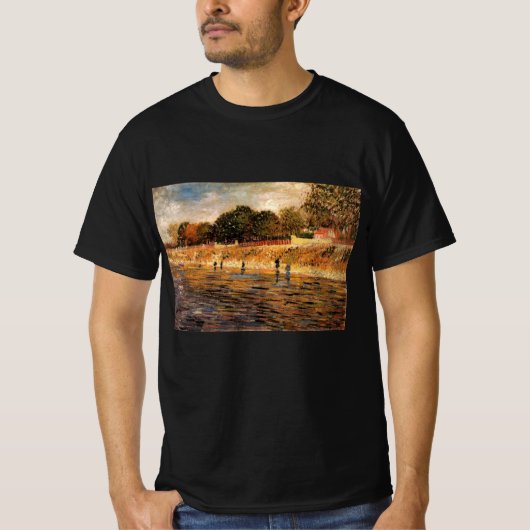 Oevers van de Seine van Vincent van Gogh T-shirt (Voorkant)