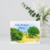 Oevers van het Chicago-strand Briefkaart (Staand voorkant)