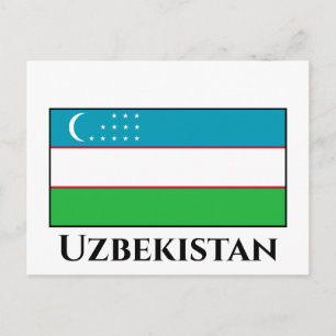 Oezbeekse vlag briefkaart