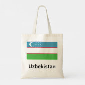 Oezbeekse vlag tote bag (Achterkant)