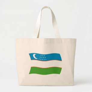 Oezbekistan Canvas tas vlag