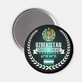 Oezbekistan Magneet (Voorkant / Achterkant)