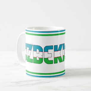 Oezbekistan Nationaal vlagpatriottisch Koffiemok