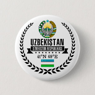 Oezbekistan Ronde Button 5,7 Cm