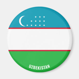 Oezbekistan Vlag Charmant Patriottisch Magneet