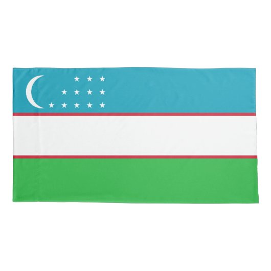 Oezbekistan vlag kussensloop (Achterkant)