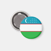 Oezbekistan vlag magneet (Voorkant / Achterkant)