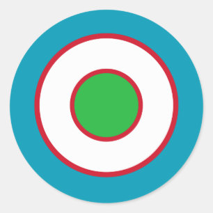 Oezbekistan: vlag met ronde vlag leger ronde sticker