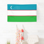 Oezbekistan vlag spandoek (Insitu)