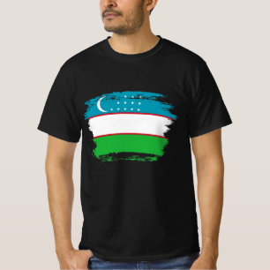 Oezbekistan vlag t-shirt