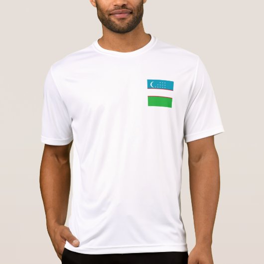 Oezbekistan vlag t-shirt (Voorkant)