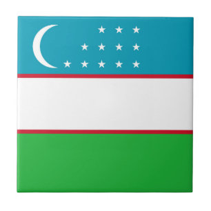 Oezbekistan vlag tegeltje