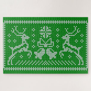 Oezeltrui gordels kerst groen legpuzzel