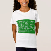 Oezeltrui gordels kerst groen t-shirt (Voorkant)