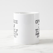 Of Course I Talk to Myself Funny Coffee Mug Extra Grote Beker (Voorkant)