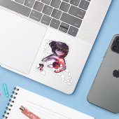 Of Destruction Sticker (Laptop met iPhone)
