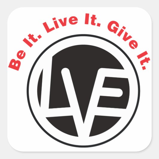 Of het nu leeft, het geeft het Stickers (Voorkant)