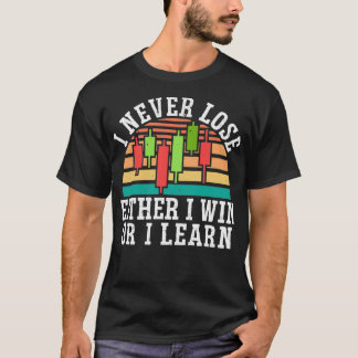 Of ik win of ik leer de voormalige beursmarkt t-shirt