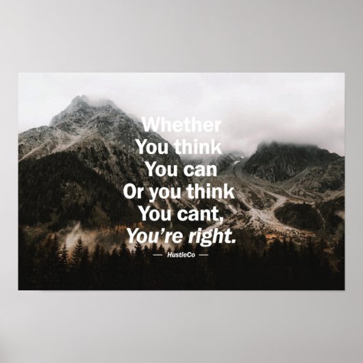 Of je denkt dat je dat kunt. poster (Voorkant)