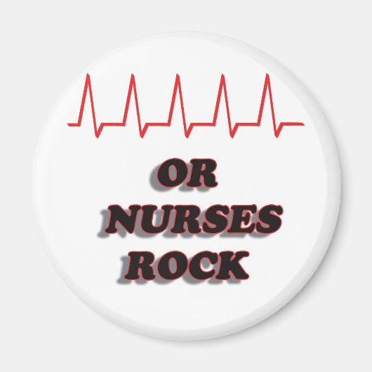OF NURSES ROCK MAGNEET (Voorkant)