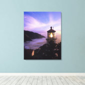OF, Oregon kust, Heceta Head Lighthouse, op Canvas Afdruk (Insitu (Houten vloer))