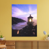 OF, Oregon kust, Heceta Head Lighthouse, op Canvas Afdruk (Insitu (Woonkamer))