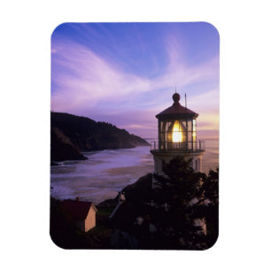 OF, Oregon kust, Heceta Head Lighthouse, op Magneet