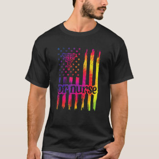 Of Verpleeg Ons Vlag Operatiekamer Verpleegster Of T-shirt