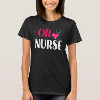 Of Verpleegster Rn Stethoscoop Hart Verpleging Ver T-shirt