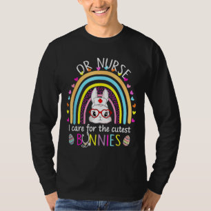 Of verpleger ik voor de inktste Bunnies regenbooga T-shirt