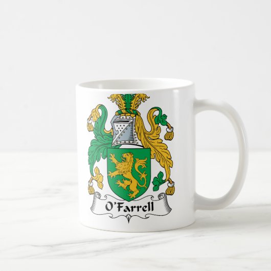 O'Farrell Family Crest Koffiemok (Rechts)