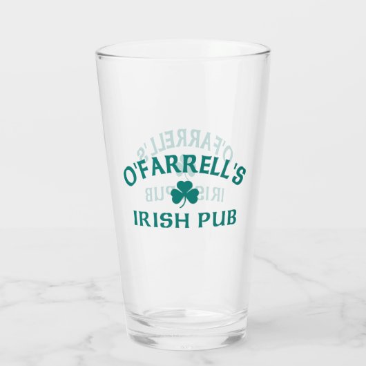 O'Farrell's Ierse Pub Glas (Achterkant)
