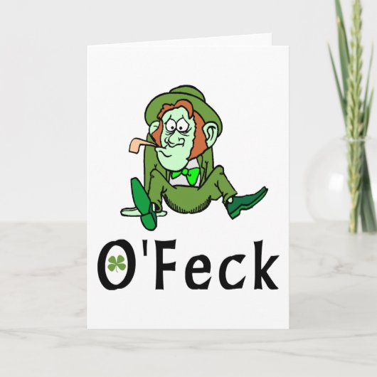 O'Feck Funny Irish Kaart (Voorkant)