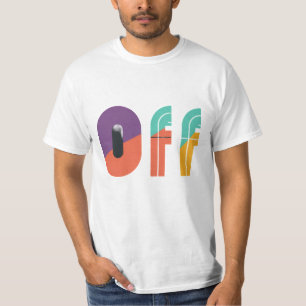 Off design tekst mannen t-shirt
