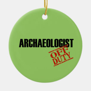 Off Duty Archeoloog Keramisch Ornament