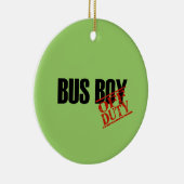 OFF DUTY Bus Boy Keramisch Ornament (Rechts)