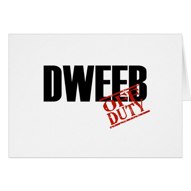 OFF DUTY DWEEB LIGHT (Voorkant Horizontaal)