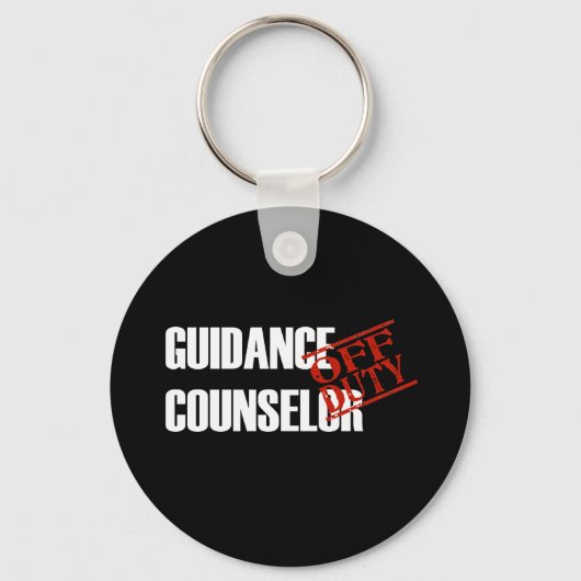OFF DUTY GUIDANCE COUNSELOR DARK SLEUTELHANGER (Voorkant)