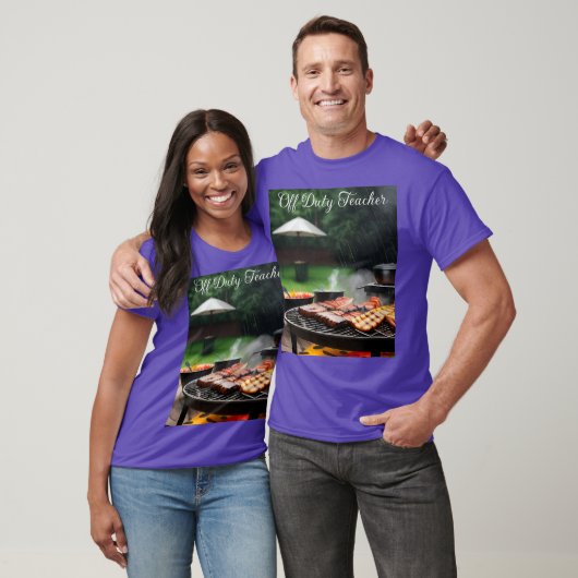 Off-duty leraar Barbecue T-shirt (Unisex)