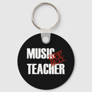 OFF DUTY MUSIC-TEACHER DARK SLEUTELHANGER