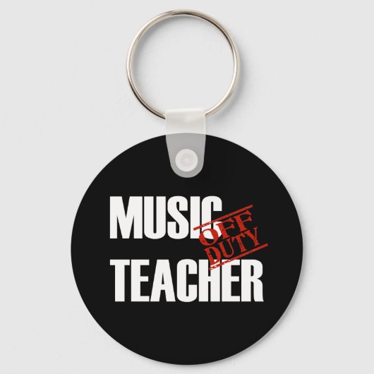 OFF DUTY MUSIC-TEACHER DARK SLEUTELHANGER (Voorkant)