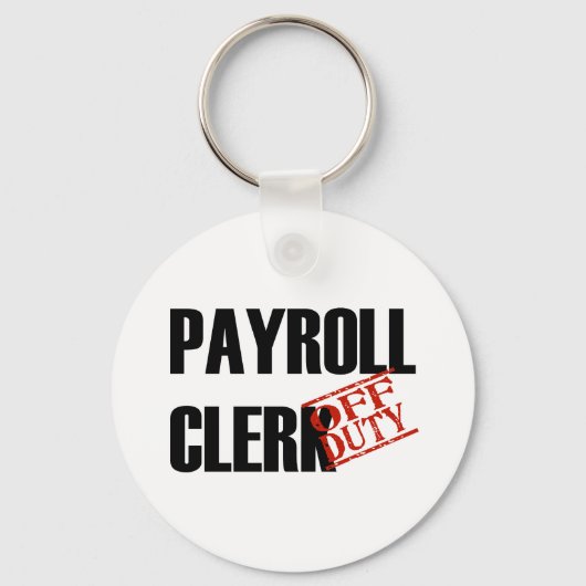 OFF DUTY PAYROLL CLERK LIGHT SLEUTELHANGER (Voorkant)