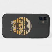Off Duty Teacher T-Shirt Case-Mate iPhone Case (Achterkant (horizontaal))