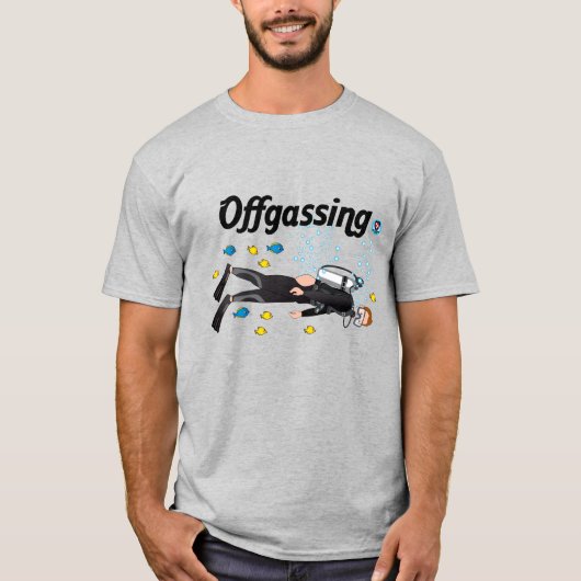 Off-Gassing Scuba Diving T-Shirt (Voorkant)
