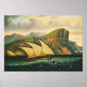 Off Gibraltar - Thomas Chambers Poster d'Art (Devant)