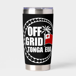 Off Grid Tonga Eua Levensstijl Geïsoleerde Drinkbeker