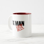 OFF MAN BELASTINGHEFFING TWEEKLEURIGE KOFFIEMOK (Voorkant links)