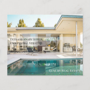 Off-Market Luxe Onroerend Goed Postkaart Privé Flyer