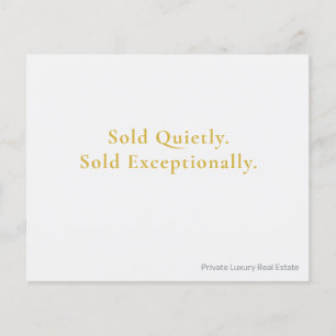 Off-Market Luxe Onroerend Goed Postkaart Privé Flyer
